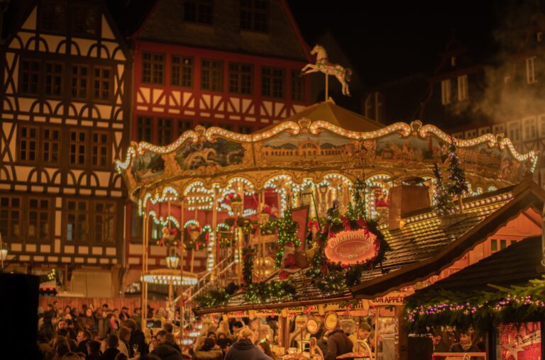 germany christmas market romerberg plaza